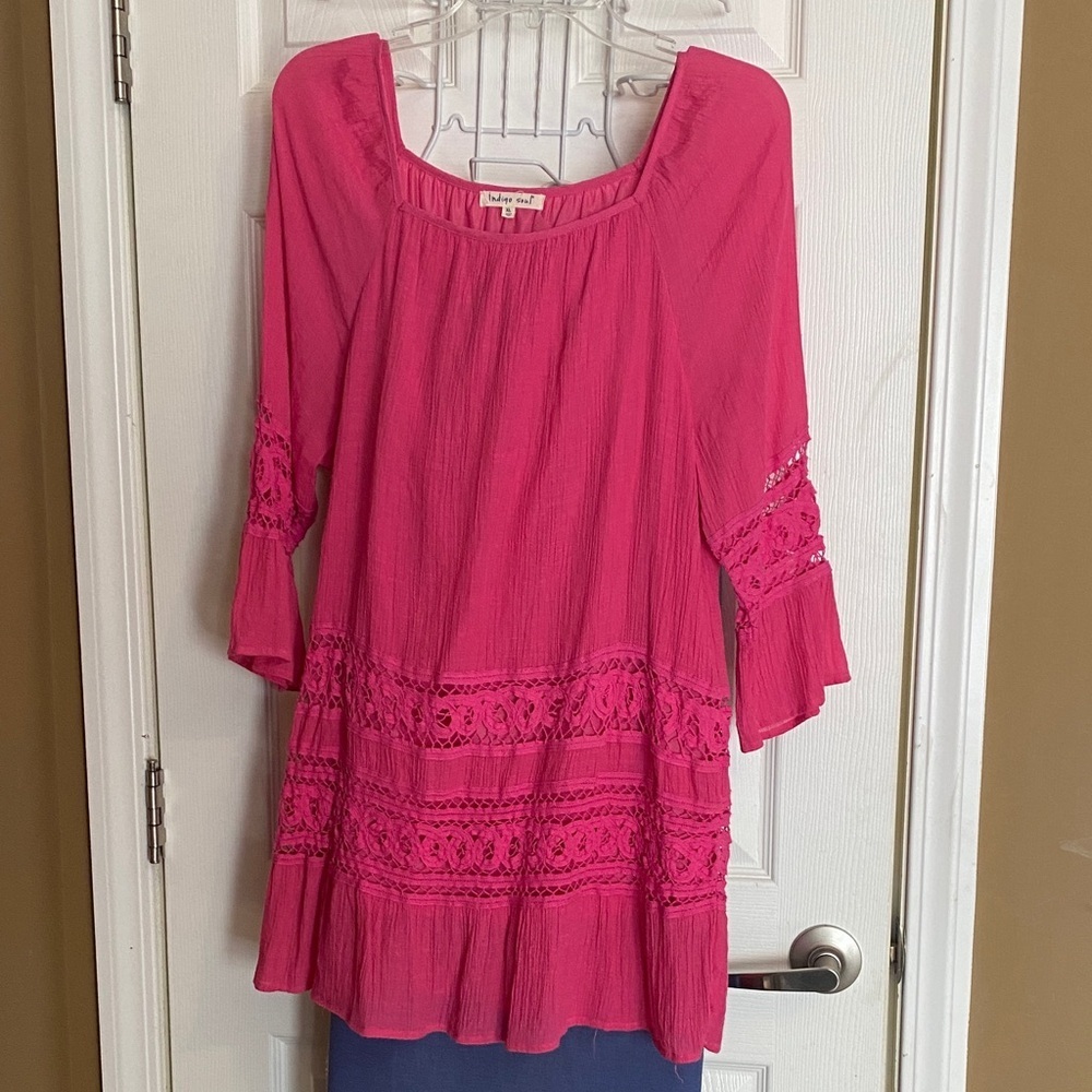 Indigo Soul Pink Lined Tunic